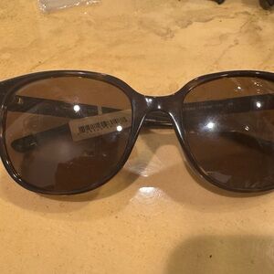 Tory Burch Brown Oversized Sunglasses